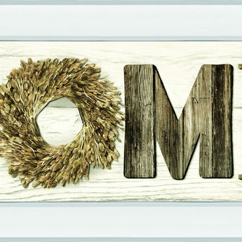 Home By Lori Deiter - Mirror Framed Print Wall Art - Dark Brown