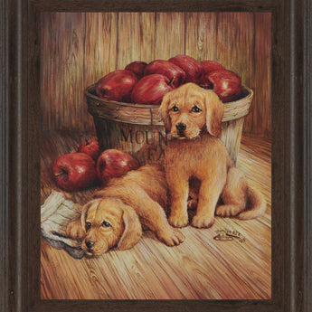 Promotional Line Puppies - Wall Art - Light Brown