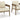 Serene Bay - Arm Chair With Cushion (Set of 2) - Dark Brown / White