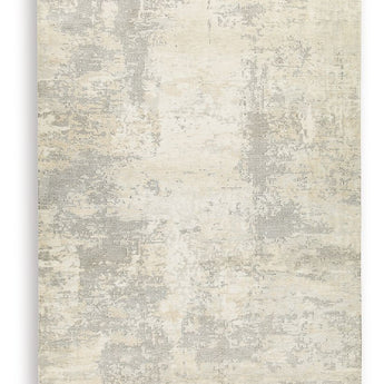 Raif - 9' x 12' Rug - Gray / White / Cream