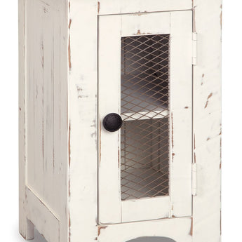 Wystfield - Chair Side End Table - White / Brown