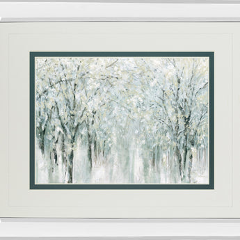 Winter Mist By Carol Robinson - Mirror Framed Print Wall Art - Gray