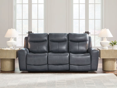 Next Move - Power Reclining Sofa With Adjustable Headrest - Admiral