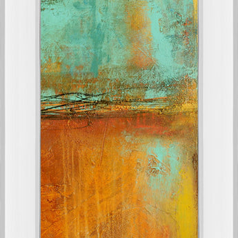 Ten City Il By Erin Ashley - Mirror Framed Print Wall Art - Orange