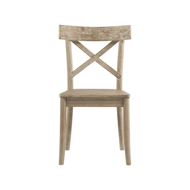 Callista - Silla auxiliar de madera X-Back (juego de 2) - Playa