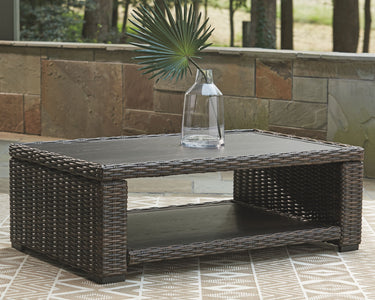 Grasson Lane - Mesa de cóctel rectangular - Marrón