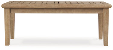 Carter Hall - Mesa de cóctel rectangular - Beige