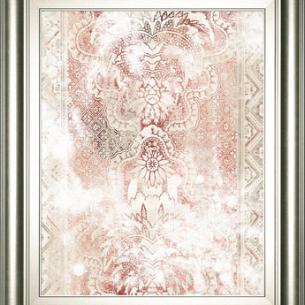 22x26 World Traveler Textile III By June Erica Vess - Pink
