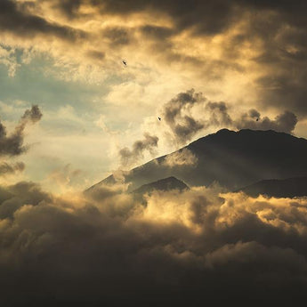 High In The Clouds By Martin Podt Photography (Framed Small) - Dark Gray