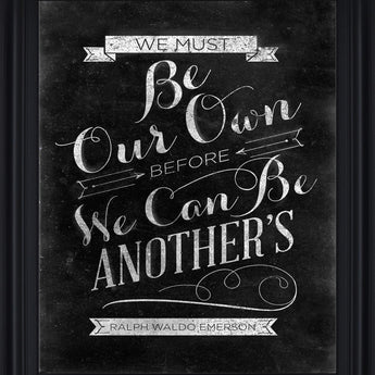 Chalked Whimsy - 28" x 34" Framed Wall Art - Black