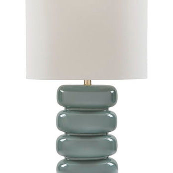 Clayard - Ceramic Table Lamp - Gray Blue