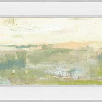Greenery Horizon Line II By Jennifer Goldberger - Mirror Framed Print Wall Art - Green