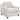 Christine - Sillón tapizado con brazos inclinados - Beige