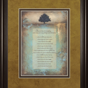 Time For Everything By Brit Hallowell - Framed Print Wall Art - Light Brown