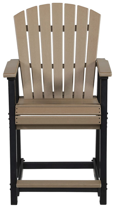 Fairen Trail - Barstool (Set of 2) - Black / Driftwood