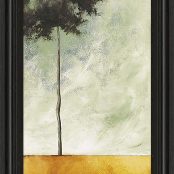 Palms Left - Framed Print Wall Art - Dark Gray