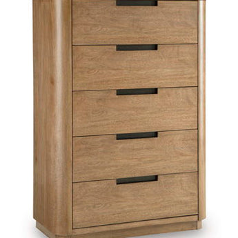 Pamaria - Five Drawer Chest - Light Brown