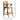 Barstool With Soft Curved Lines And Sturdy Frame (Set of 2) - Brown
