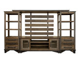 Loft TV Stand / Wall Unit Two Tone Gray / Brown - image 4 of 4