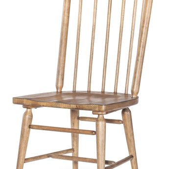 Vintage Market - Spindle Back Side Chair (Set of 2) - Barnwood Oak