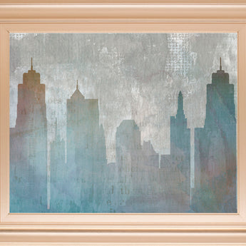 Urban Reflections By Louis Dunca-he - Framed Print Wall Art - Gray