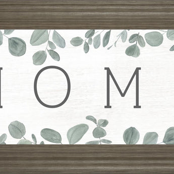 18x42 Home Eucalyptus I By Kate Sherrill - White