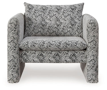 Kenbell - Silla decorativa - Negro/Blanco