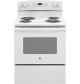 GE 30" Freestanding Electric Range, White - JB256DMWW