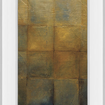 Modra Il By Pasion - Mirror Framed Print Wall Art - Light Brown