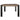 Mesa de comedor cuadrada de 137 cm con 4 taburetes Cedar Fork - Arábica ahumado