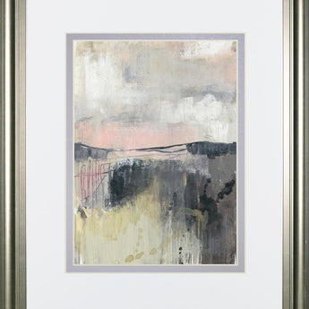 34x40 Blush Horizon I By Jennifer Goldberger - Dark Gray