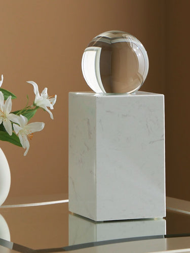 Sellner - 12" Sculpture - Clear / White