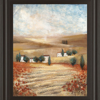 Hilltown Landscape I By Rosie Abrahams - Light Brown