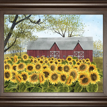 Sunshine By Billy Jacobs - Framed Print Wall Art - Yellow