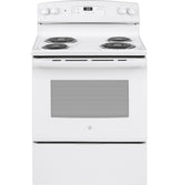GE 30" Freestanding Electric Range, White - JBS360DMWW