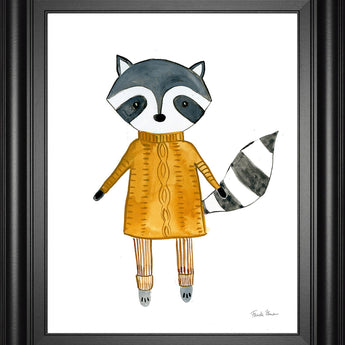 Neighborhood Pals I By Farida Zaman - Framed Print Wall Art - White
