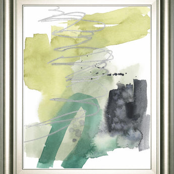 22x26 Graffiti Green II By Jennifer Goldberger - Green