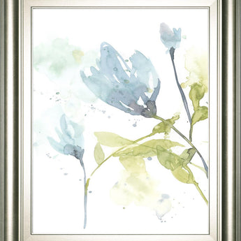 22x26 Cerulean Splash I By Jennifer Goldberger - Light Blue