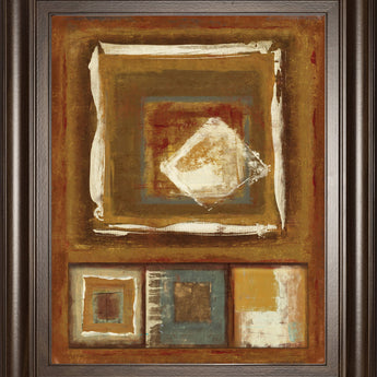 White Diamond By Jenny Siekmann - Framed Print Wall Art - Bronze