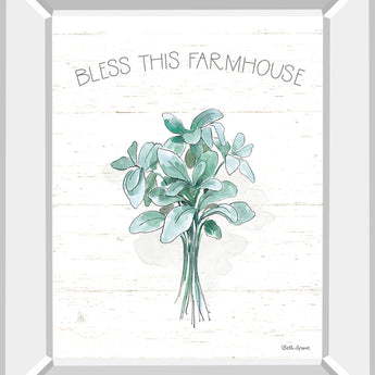 Farmhouse Cotton VI By Beth Grove - Mirror Framed Print Wall Art - White