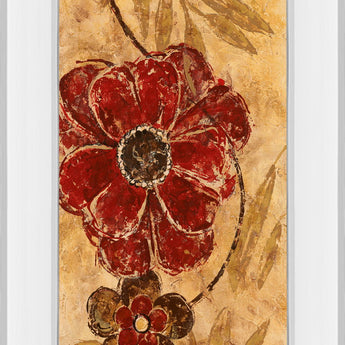 Touch Of Honey Il By Maria Donovan - Mirror Framed Print Wall Art - Light Brown