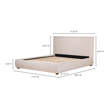 Luzón - Cama Queen - Gris claro