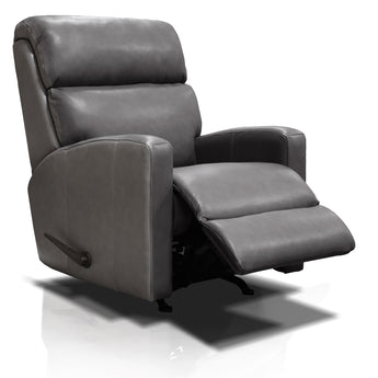 3R00AL - Mecedora reclinable de cuero