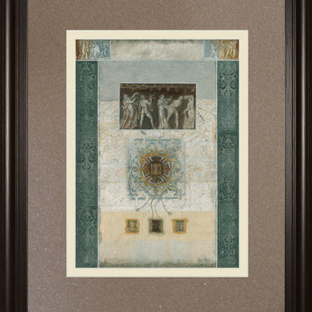Romanesque Il By Douglas - Framed Print Wall Art - Light Brown