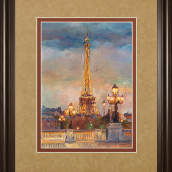 The Beginning Of The Evening By Marilyn Hageman - Framed Print Wall Art - Light Brown