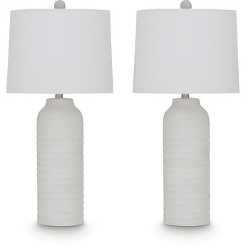 Vauville - Poly Table Lamp (Set of 2) - White