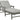 Visola - Gray - Chaise Lounge with Cushion