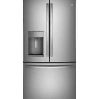 GE 28.0 French Door Refrigerator, FP Resisitant S.S. - GFE28GYNFS