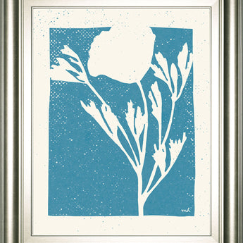 Joyful Spring II By Moira Hershey - Framed Print Wall Art - Blue