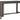 Mesa de comedor rectangular Caitbrook - Gris
